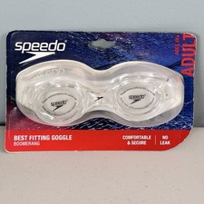 Speedo Adult 14+ Boomerang Swim Goggles Best Fitting No Leak Anti Fog UV Protect