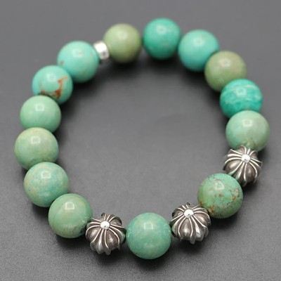 Chrome Hearts BEAD 59 Bead Armband Türkis 12mm 46,8g