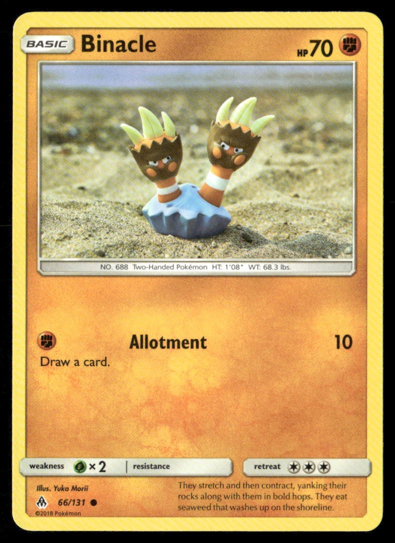 Binacle 66/131 Common Forbidden Light Pokemon Lightly Played