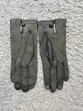 Max Mayer Gloves Women 7 Black Leather Vtg Made In Italy Whimsigoth