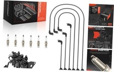 Ignition Coils with 6 Wire and 6 Iridium Spark Plugs Compatible with Kia
