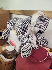 White Tiger with Cub Stuffed Animal - Large Approx 34" Head to Tail