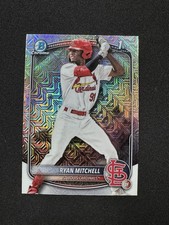 2025 Bowman Draft Chrome Mojo Refractor 1st Bowman BDC-77 Ryan Mitchell Cardinal