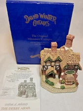 David Winter Cottages Derby Arms, South Downs Collection, Signed by DW, w/ Box