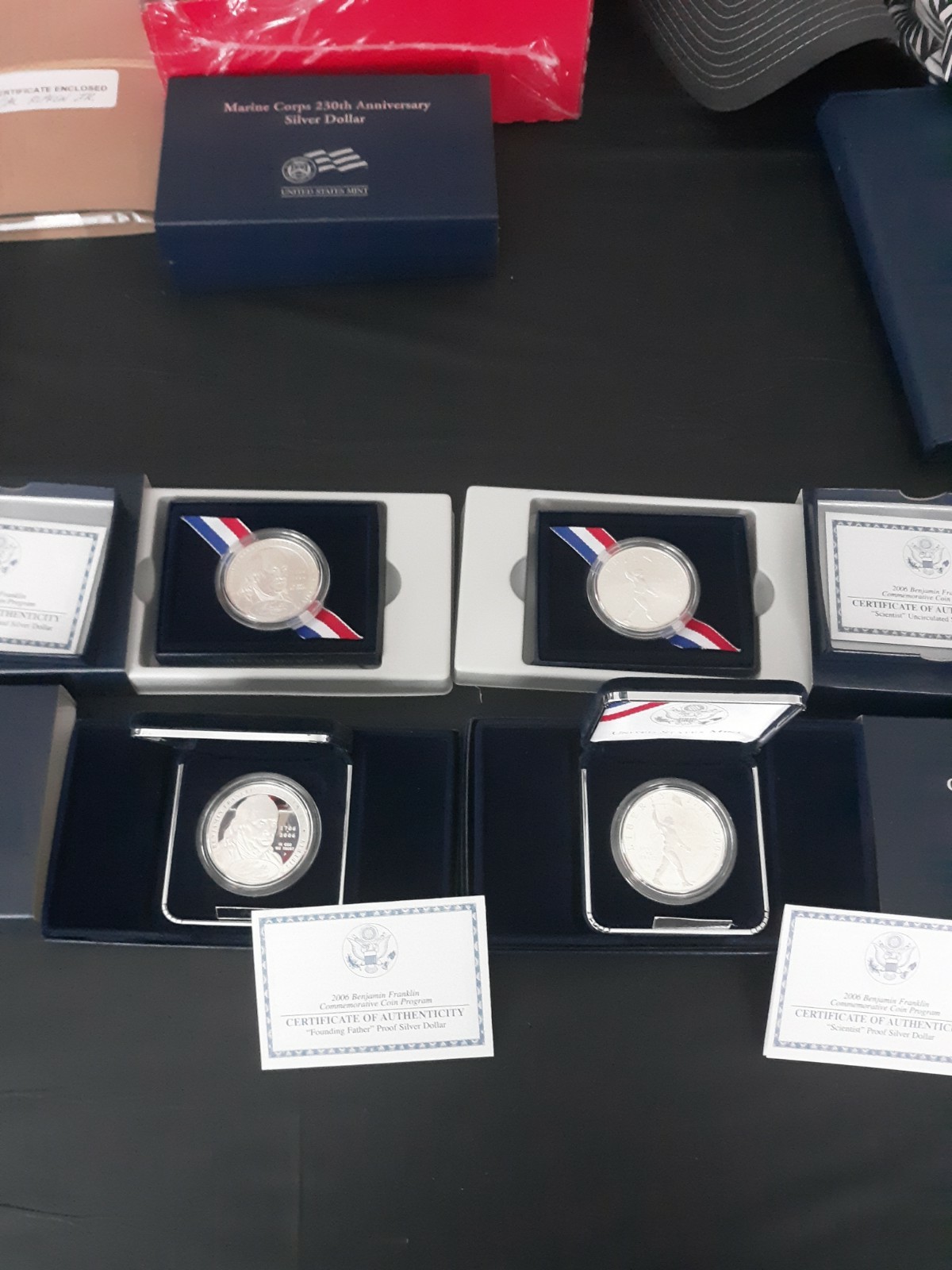 2006 BEN FRANKLIN COMMEMORATIVES (FOUNDING FATHER OR SCIENTIST) - 1 BU & 1 PROOF