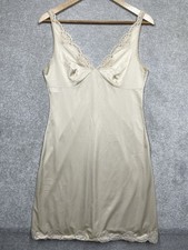 Vintage St Michael Nightdress Slip Lingerie Beige Women’s To Fit Bust 36” Lace