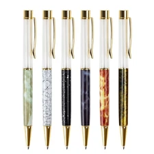 Refillable Signing Pen Twist Action 1.0MM Tip Write Smoohtly for Women Girl