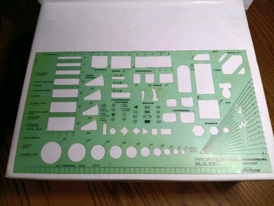 PIckett 1151 House Plan Fixtures Architectural Drawing Template-1/4''=1'0'' Draft