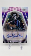 2026 Topps Disney Pixar Neon Héctor Coco Neon Etch Auto Gael Garcia Bernal #4/10