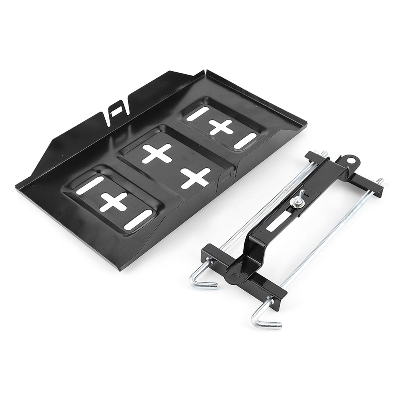 Universal Battery Tray Clamp Kit Sturdy Construction For Car Accessory Trending