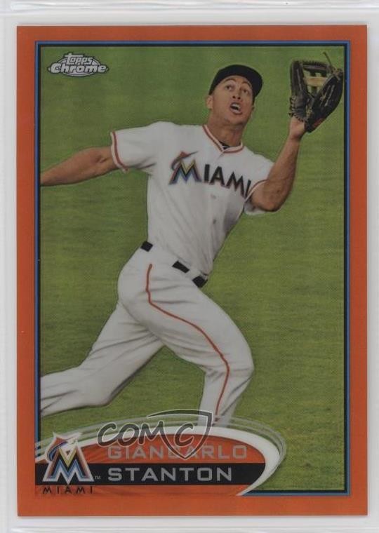 2012 Topps Chrome Retail Orange Refractor Giancarlo Stanton #32 0a2