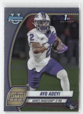 Ayo Adeyi 2024 Bowman University Chrome #18 James Madison Dukes