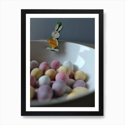 Osterhase 83 Kunstdruck gerahmt Wandbild Poster Leinwanddruck Bild