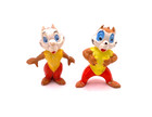 2 Figuren Chip und Chap A-Hörnchen B-Hörnchen Disney Heimo 60er 4 cm