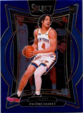 2024-25 Panini Select - Concourse Pacome Dadiet #99 Blue (RC) - Knicks