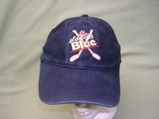 Labatt's Blue Beer Logo with Hockey Sticks Ball Cap, Blue Color