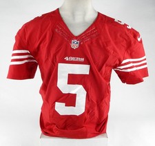 2014 San Francisco 49ers McLeod Bethel Thompson #5 Game Issued Red Jersey 44 5