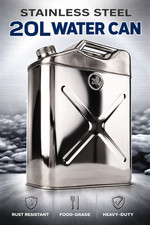Swiss Link 6002 20l 5 Gallon Stainless Steel Water Jerry Can Military