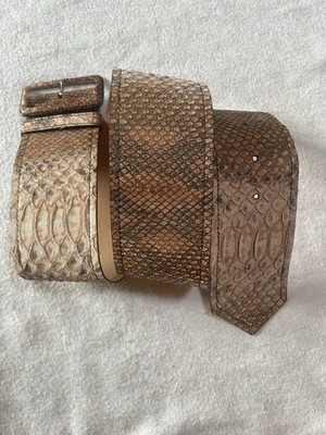 Prada Gürtel mit echtem exotischem Leder