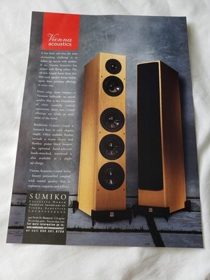 Vienna Acoustics Beethoven Concert Grand speaker promo ad ''Absolute Sound'' 2007