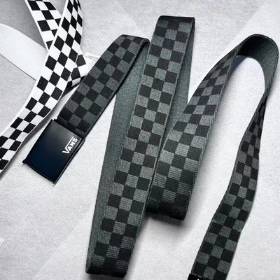 NEW HOT Vans Men's T-Shirt Mn Deppster Ii Web Belt Combo Black/White Fashion Set