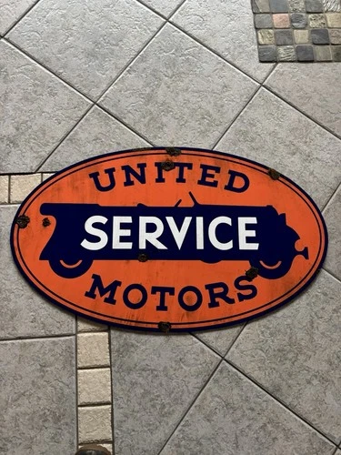 antique -vintage look 30’s Style Chevrolet Dealer Sales Service United Motors