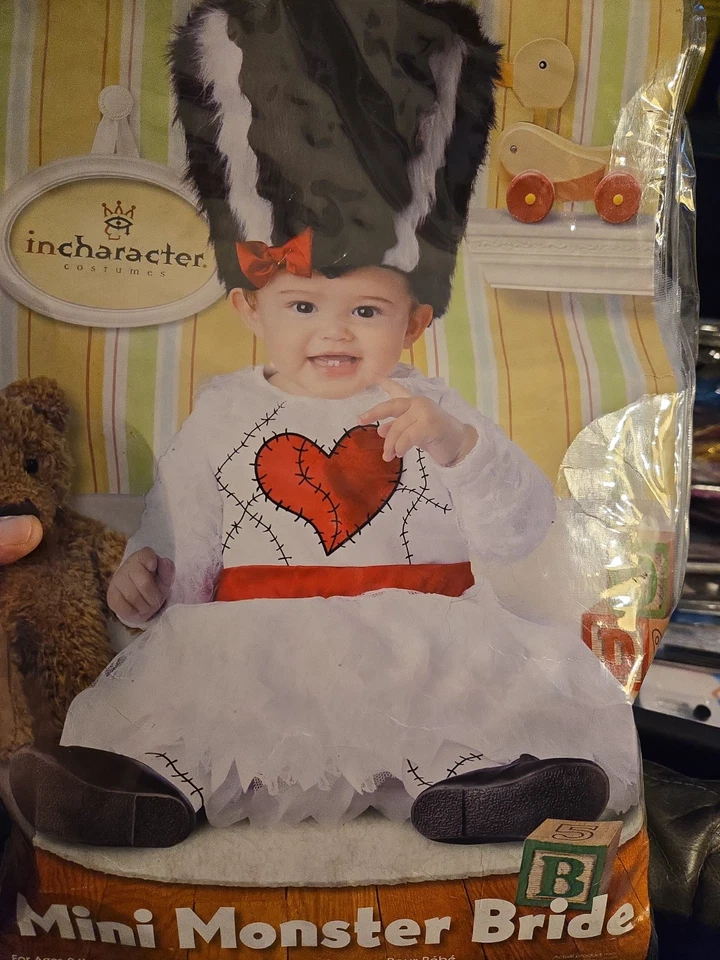 Child's Mini Monster Bride Baby Costume XS 0-6 Months - Image 2 of 4