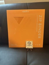 VaultX Binder Neon Orange 12 POCKET Exo-Tec Zip Binder