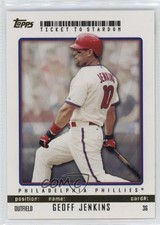 2009 Topps Ticket To Stardom Gold 12/50 Geoff Jenkins #36 00em