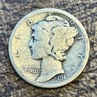 1917 S Mercury Dime Silver Circulated Business Strike Uncertified