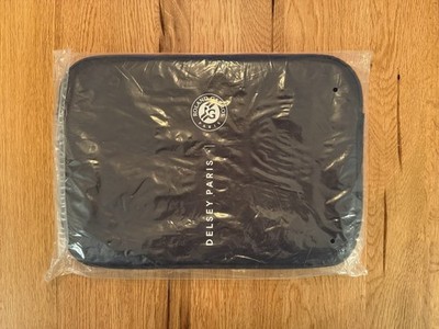 Delsey Paris Roland Garros Laptop Sleeve Tasche Navy Blau - Brandneu