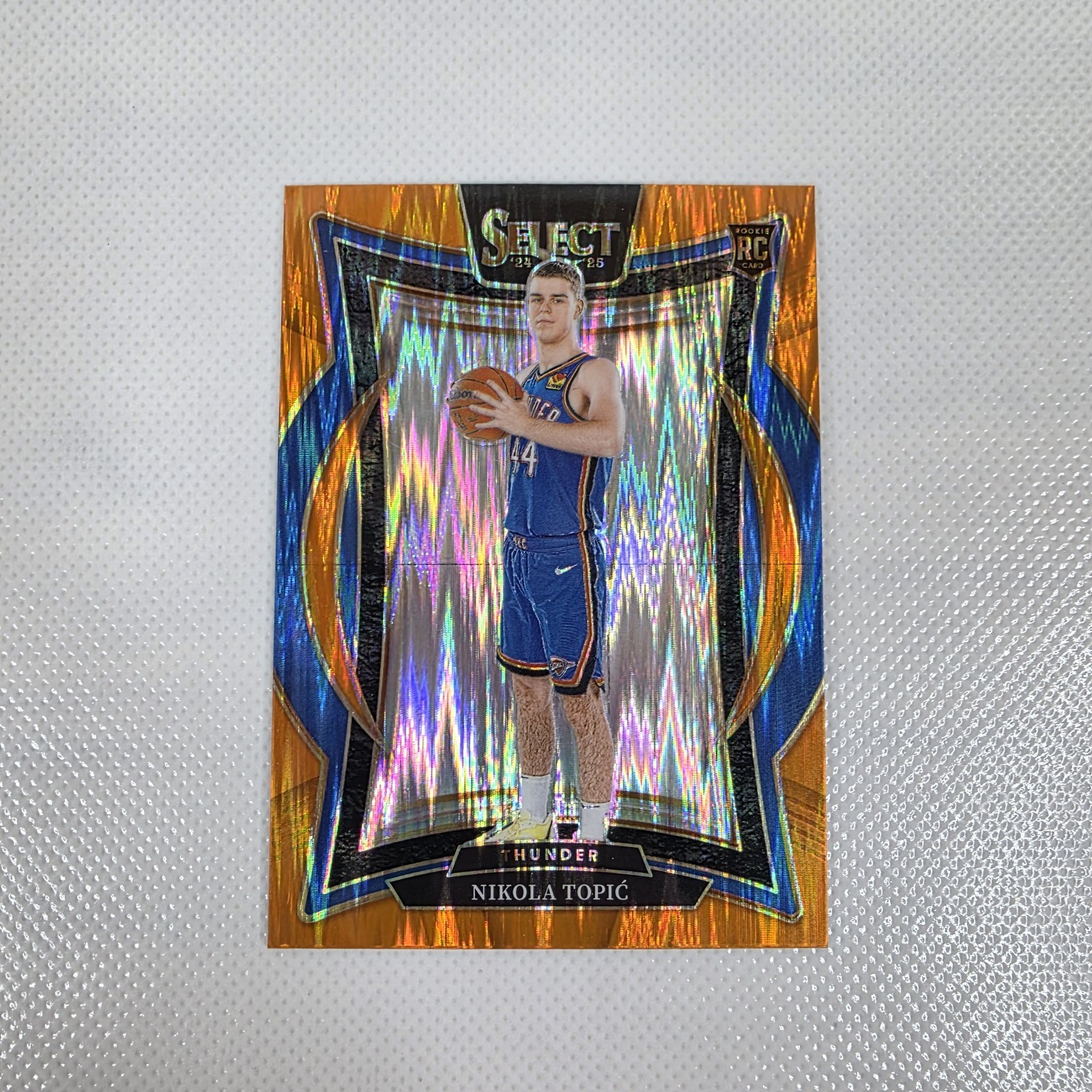 2024-25 Panini Select - Nikola Topic #89 Orange Flash Prizm Rookie Card RC NM