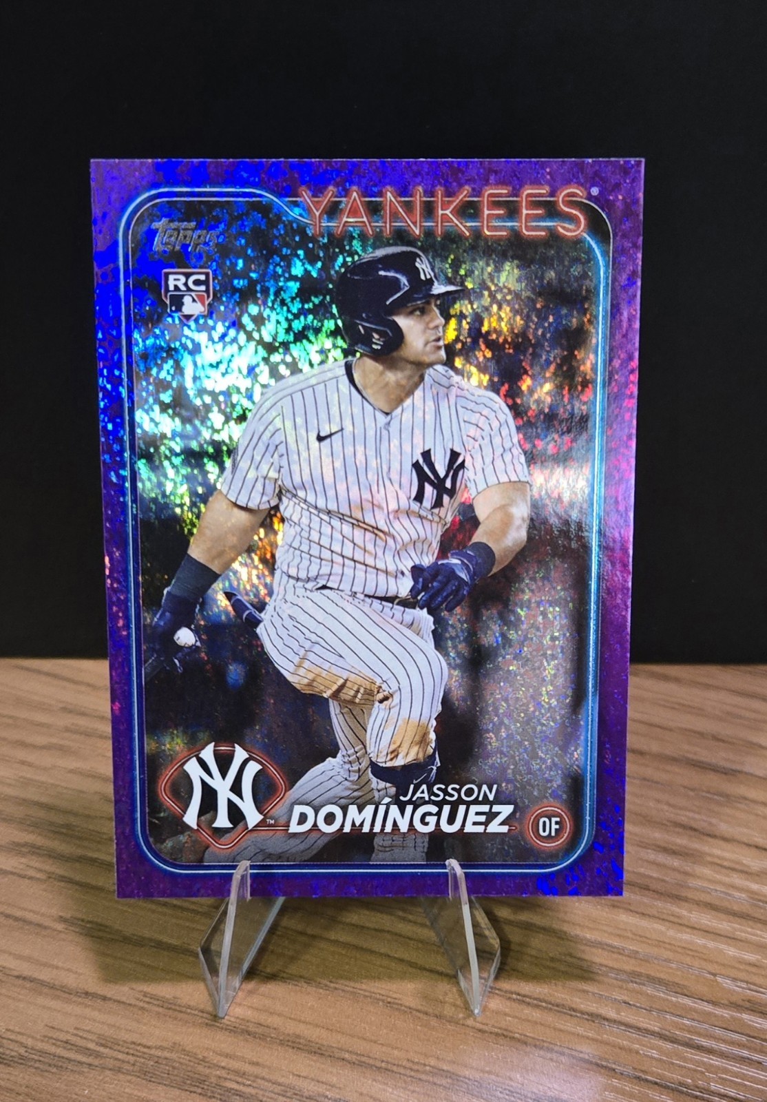 2024 Topps Series 1 Jasson Dominguez RC ROOKIE  Purple Sparkle /799 #60