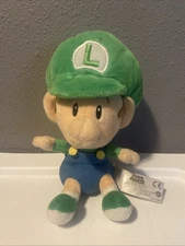 Sanei Super Mario Bros Little Buddy Baby Luigi Plush 2019 - USED/GREAT CONDITION