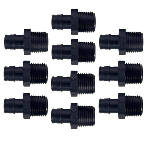 Apollo 1/2" Poly-Alloy PEX-A Expansion Barb x 1/2" MNPT Male Adapter 15-Pack
