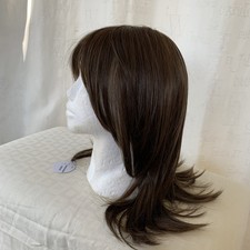 NEU DWY Tanya SWMN1009-5BR14 Mono LaceFront FreePart Natur Wellig Dunkelbraun Perücke