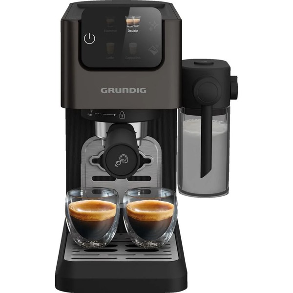 Grundig Ksm 6430 Espressomaschine Dark Inox/Schwarz (20 Bar)-image