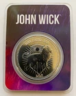 John Wick 1 oz SILVER Continental Coin (Original Lions Gate Entertainment Pkg)
