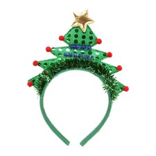 Christmas Headbands Christmas Tree Headband, Costume Xmas Headbands for Holid...