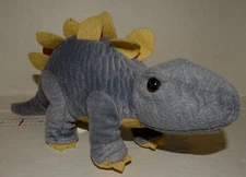 Hug Fun Dinosaur Plush Gray Grey Stegosaurus 11”