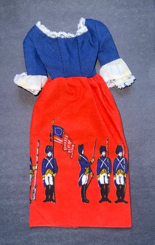 VINTAGE BARBIE BEST BUY #9158 BICENTENNIAL DRESS RED WHITE BLUE