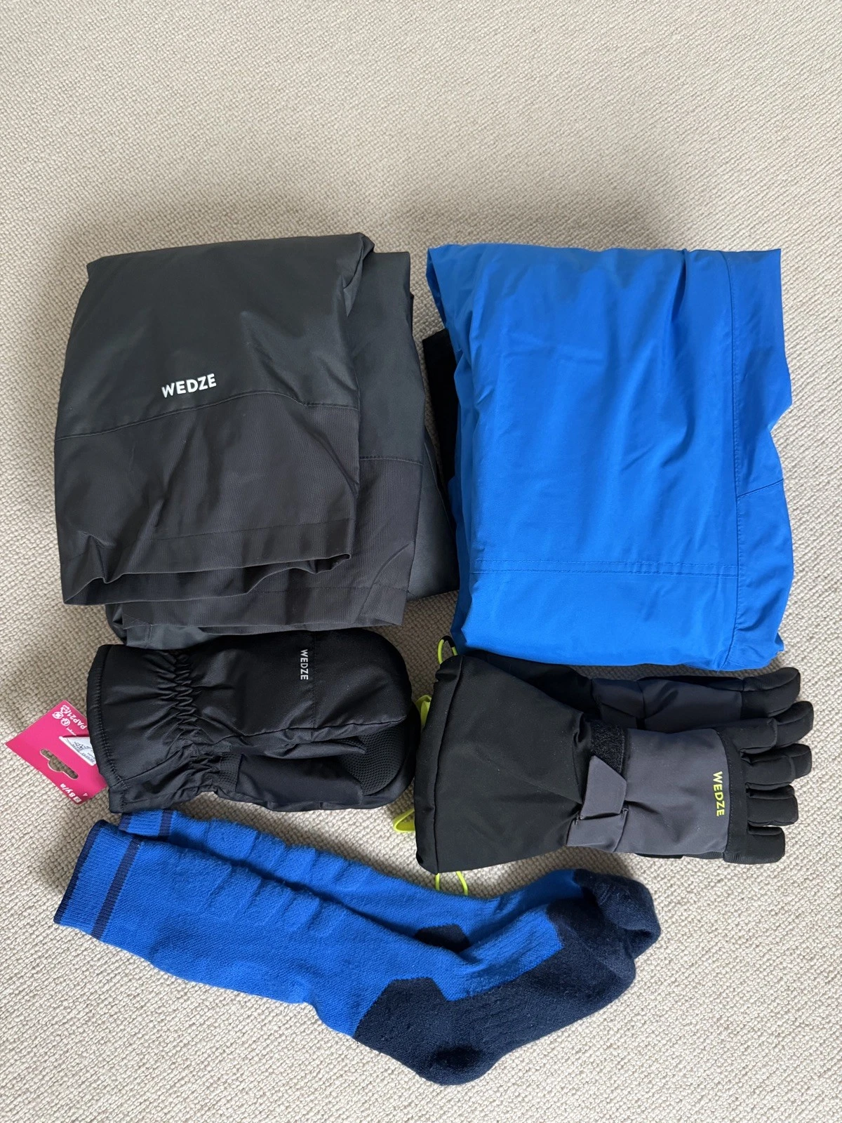 Unisex Ski bundle trousers gloves 8-10 years