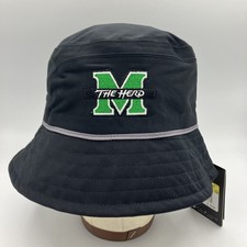 Marshall Thundering Herd Nike Golf Storm-Fit Bucket Hat Black Spring Game S/M
