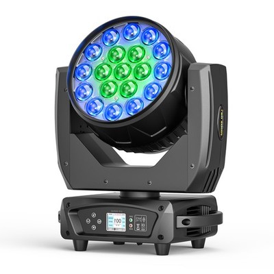 19LED 380W Moving Head Lights RGBW LED Stage Light with Zoom Beam Wash Effect~