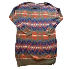 Denim & Supply Ralph Lauren Southwestern Geometric Sweater Dress Womens Medium