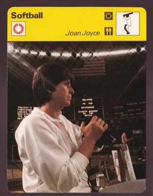 JOAN JOYCE Women's Softball Focus On Sports 1978 SPORTSCASTER CARD #22-18