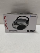 Craig CD6925 Portable Stereo CD Boombox w/ AM/FM Stereo Bluetooth Radio New