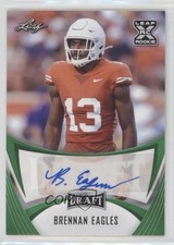 2021 Leaf Draft Auto Green Brennan Eagles #BA-BE1 Auto 0c6