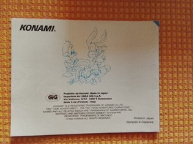 Tiny Toon Adventures - nes nintendo libretto manuale istruzioni ita
