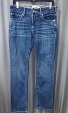Ariat Real Denim Dresden Straight Jeans, Women's Size 29, Darker Medium Wash